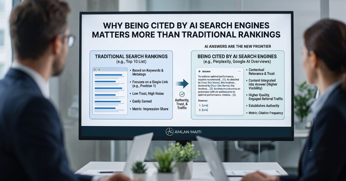 Why Being Cited by AI Search Engines Matters More Than Traditional Rankings