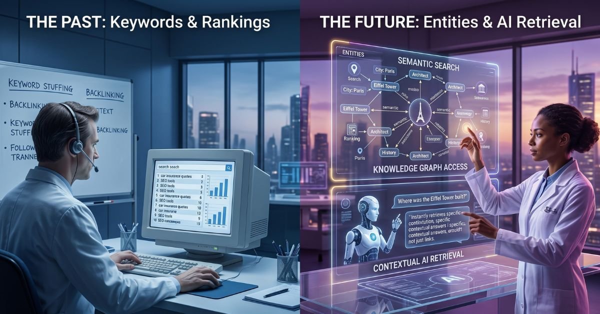 The Future of SEO: From Keywords and Rankings to Entities and AI Retrieval